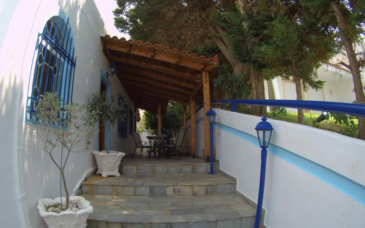 Blue & White Maisonette Over The Sea Near Sounio Sounion Exteriér fotografie